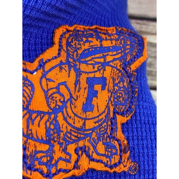 Vintage Nike Team Florida Gators Womens Size XL V-Neck Thermal Hoodie Blue - Picture 8 of 12